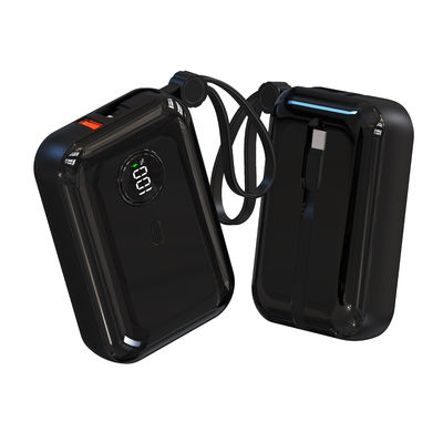 अच्छी कीमत अग्निरोधक ABS पीसी यूनिवर्सल 10000mah पावर बैंक अंतर्निहित केबलों के साथ ऑनलाइन