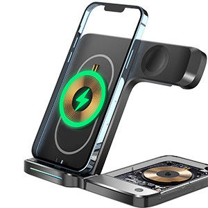 अच्छी कीमत टाइप सी इनपुट फास्ट चार्जिंग वायरलेस चार्जर 10W 7.5W 5W IPhone के लिए Apple Watch Air Pods ऑनलाइन