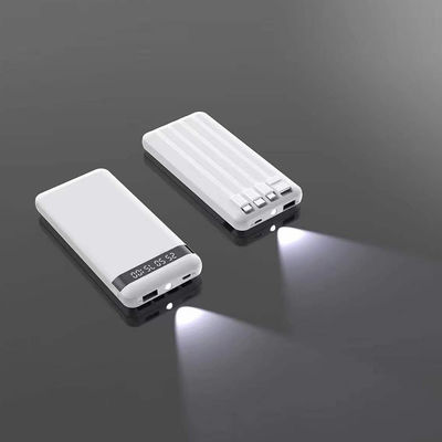 सार्वभौमिक संगतता आउटडोर पावर बैंक 10000mAh केबल और बिजली आउटपुट के साथ