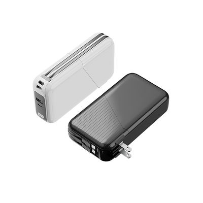 अच्छी कीमत 20000mAh बहुविध उपकरणों के लिए सफेद दीवार प्लग पावर बैंक ऑनलाइन