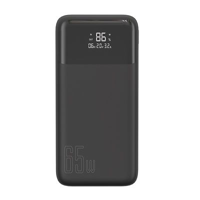 अच्छी कीमत ब्लैक 65w पावर बैंक 20000mah यूनिवर्सल पावर बैंक ऑनलाइन